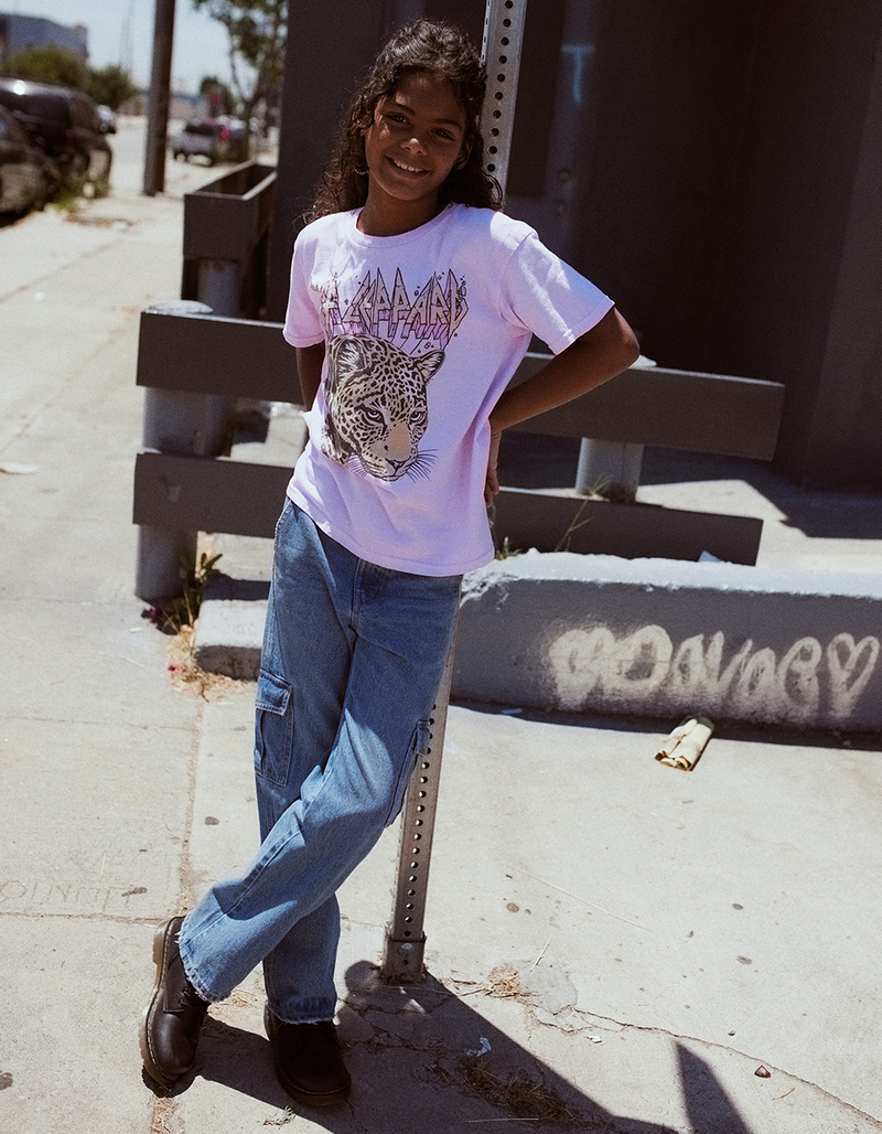 RSQ Girls Denim Cargo Pants image number 4