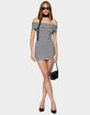 EDIKTED Zivi Fold Over Striped Mini Dress image number 5