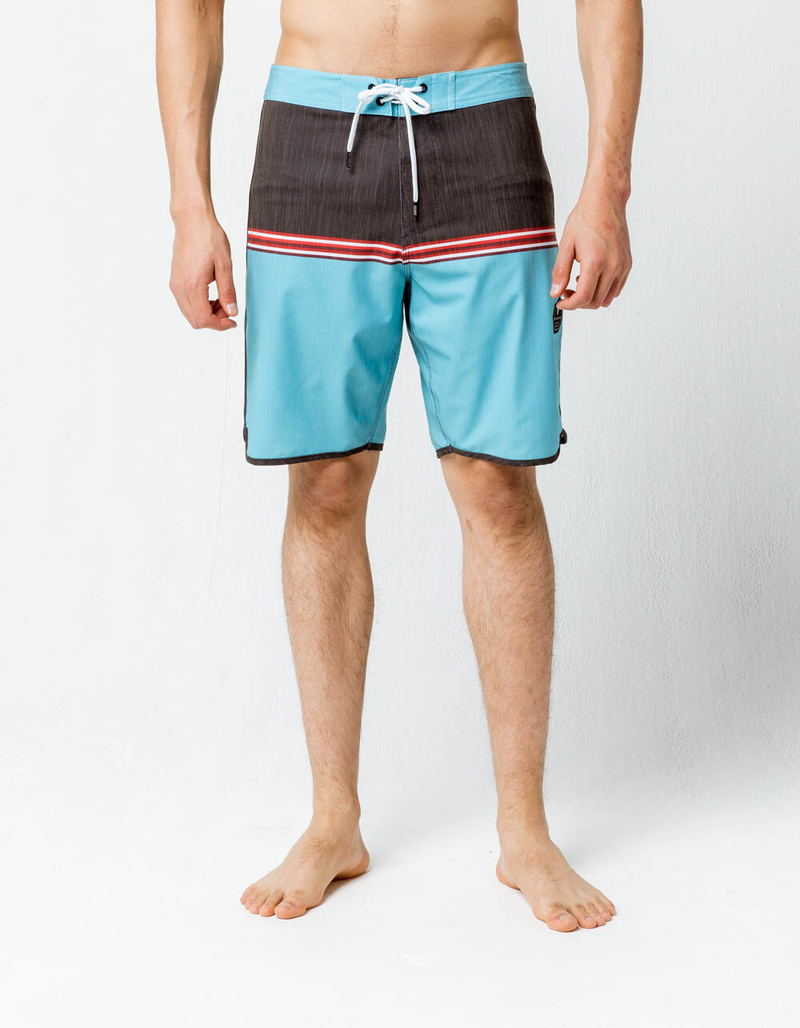 VISSLA Dredges Light Blue Mens Boardshorts image number 2