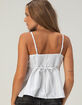 RSQ Womens Stripe Henley Babydoll Cami image number 2