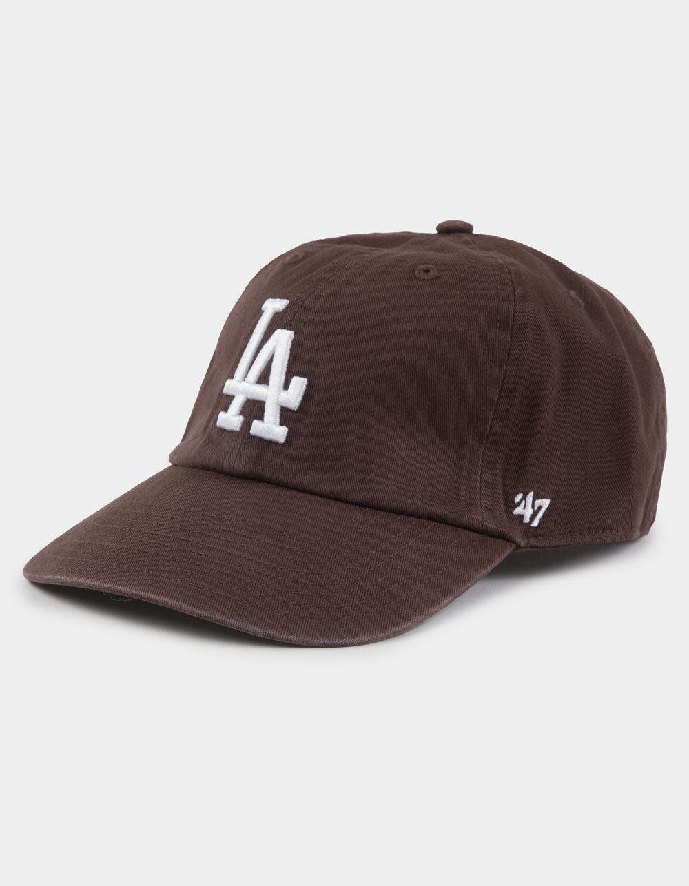 47 BRAND Los Angeles Dodgers '47 Clean Up Strapback Hat - BROWN