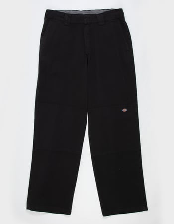 DICKIES Worn In Mens Double Knee Work Pants Alternative Image