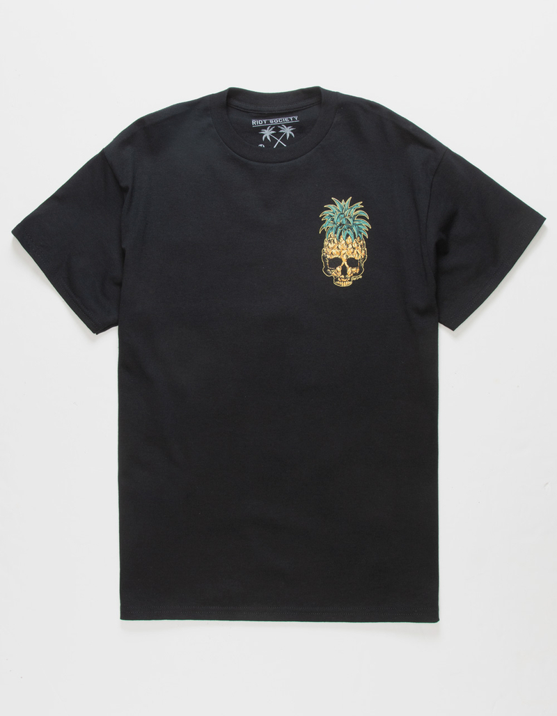 RIOT SOCIETY Pineapple Skull Mens Tee image number 0
