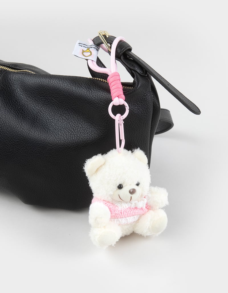 FULL TILT Polar Bear Sweater Plush Bag Charm image number 3