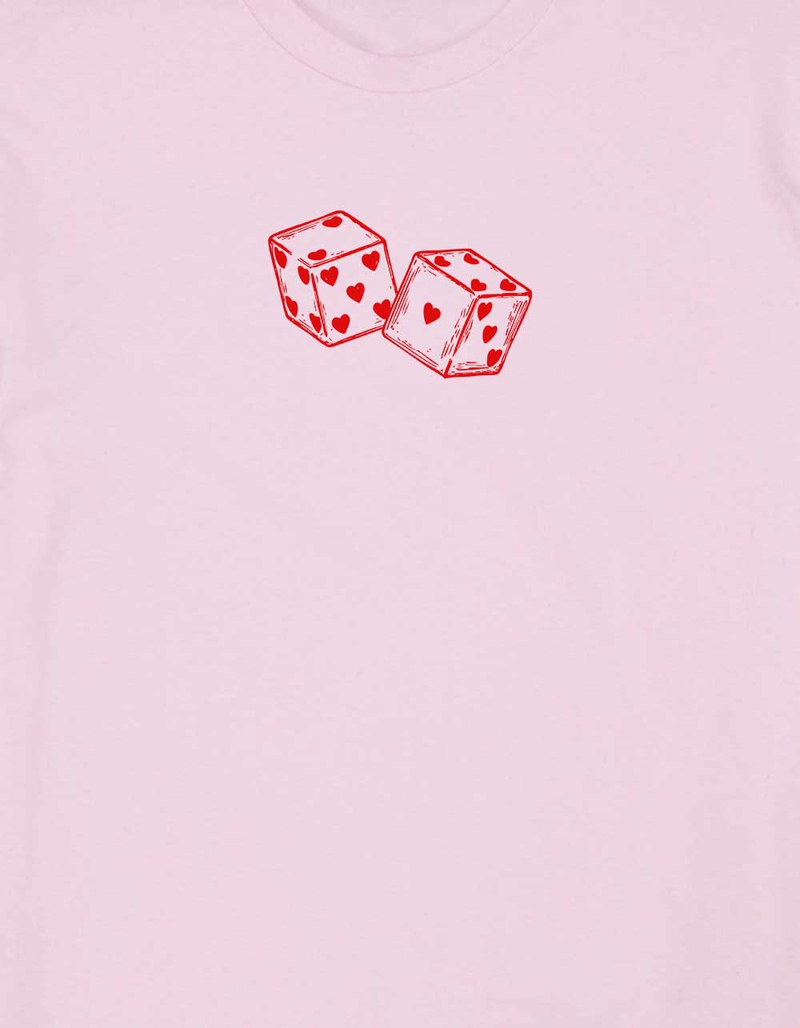 DICE Two Heart Dice Unisex Tee image number 1