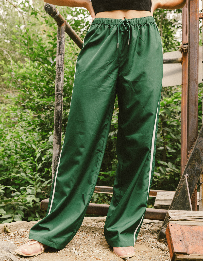 RSQ Womens Low Rise Track Pants DK GREEN Tillys — free download