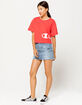 CHAMPION Wrap Around Red Womens Crop Tee image number 4