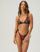 AFFLICTION Crimson Temple Tie Side Bikini Bottoms image number 1