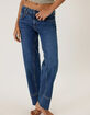 FREE PEOPLE Risk Taker Womens Mid Rise Straight Jeans image number 2