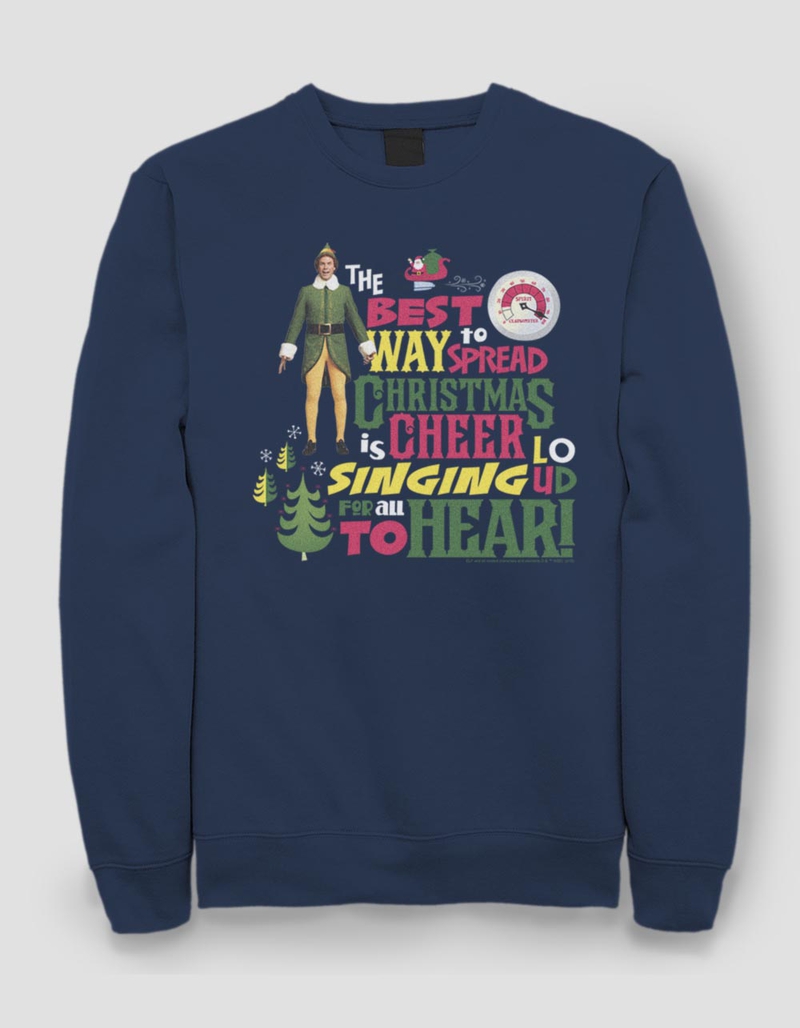 ELF Sing Cheer Unisex Crewneck Sweatshirt image number 0