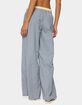 EDIKTED Indya Contrast Plaid Wide Leg Pants image number 3