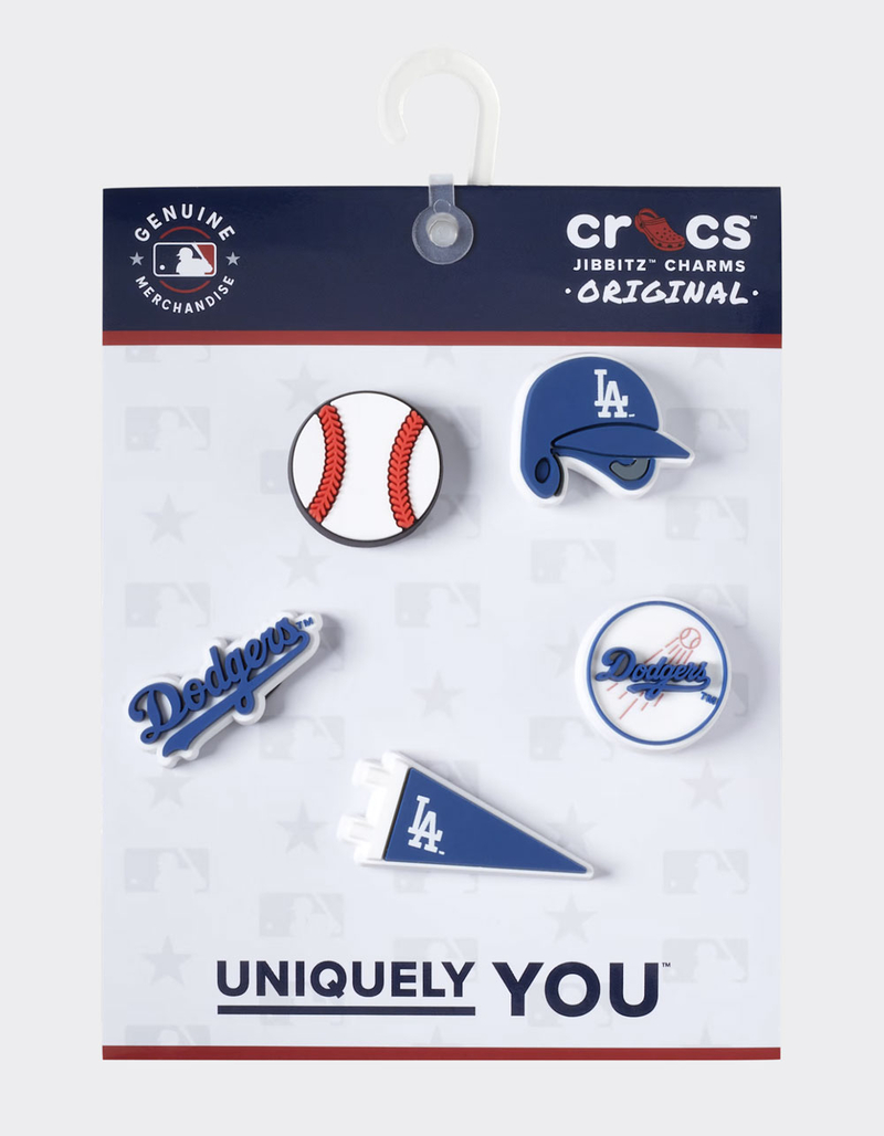 CROCS MLB Los Angeles Dodgers 5 Pack Jibbitz&trade; Charms image number 2