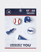 CROCS MLB Los Angeles Dodgers 5 Pack Jibbitz&trade; Charms image number 3