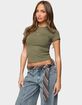 EDIKTED Tay Short Sleeve Top image number 1