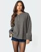 EDIKTED Montana Oversized Button Sweater image number 1