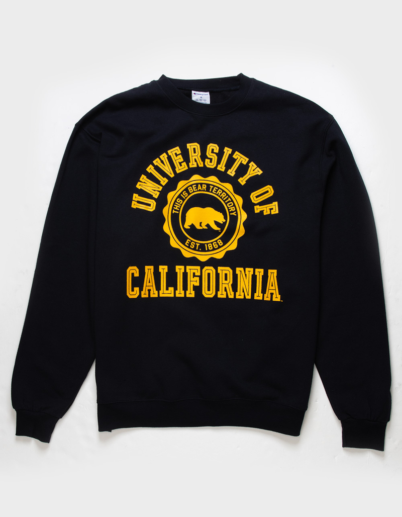 CHAMPION University Of California Mens Crewneck Fleece Sweatshirt image number 0