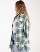 RSQ Womens Raw Edge Flannel image number 3