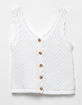 POOF Girls Crochet Button Tank Top image number 1