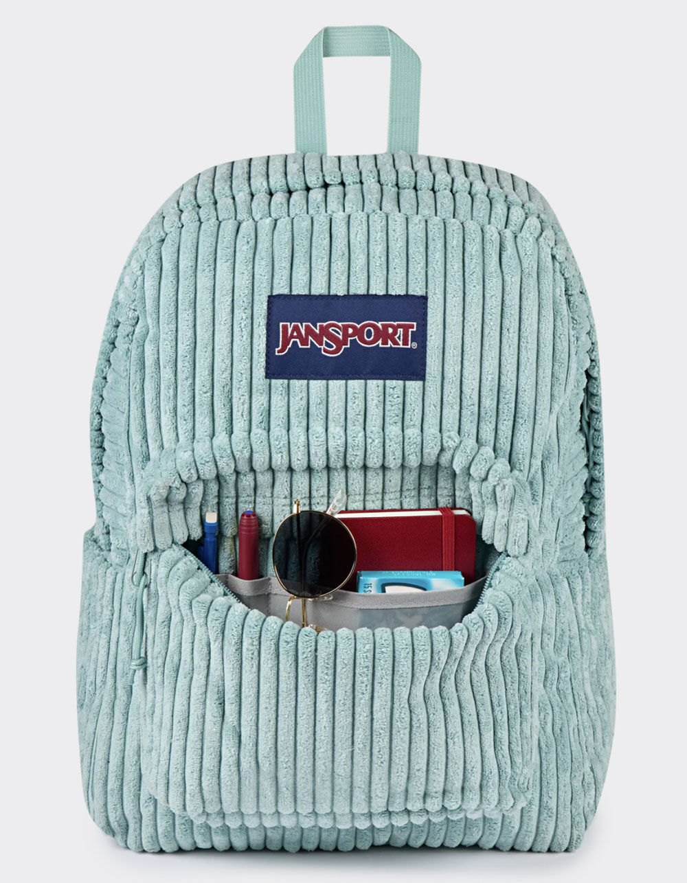 JANSPORT SuperBreak Plus FX Backpack - SURREAL CORDUROY SAGE - ONE