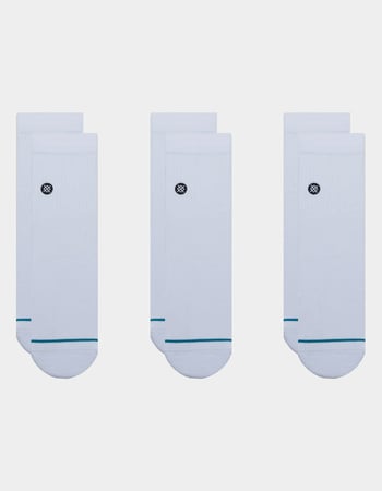 STANCE Icon 3 Pack Mens Quarter Socks Primary Image