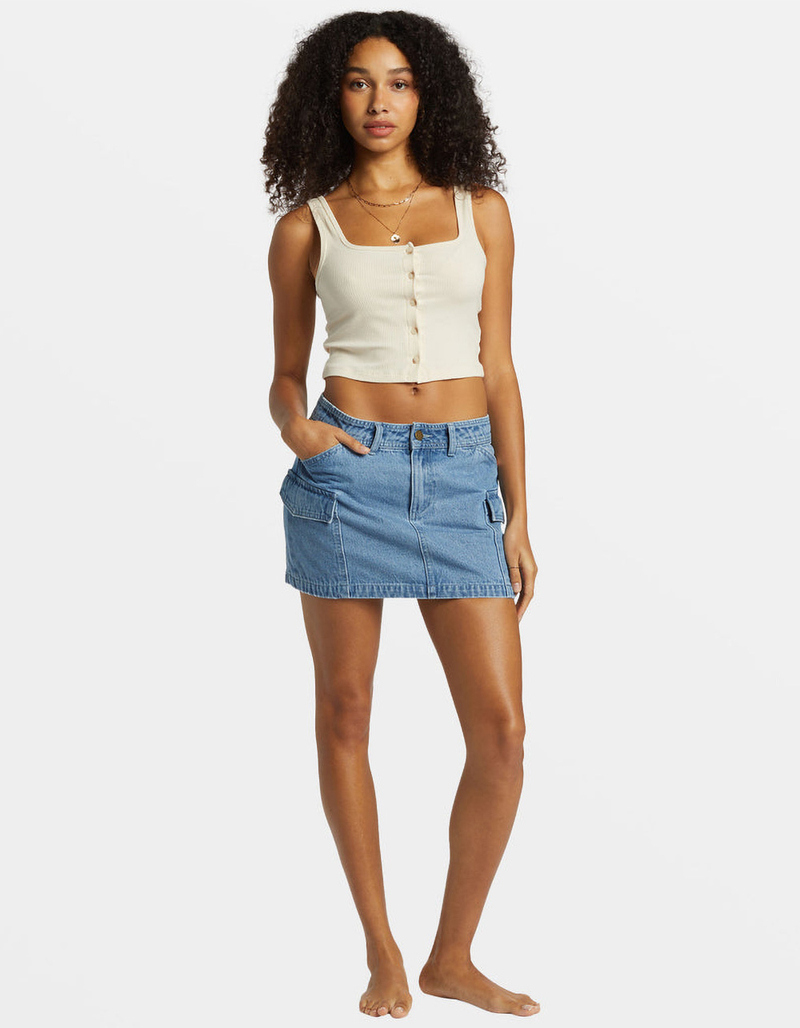 BILLABONG Hilary Womens Denim Cargo Skirt image number 4