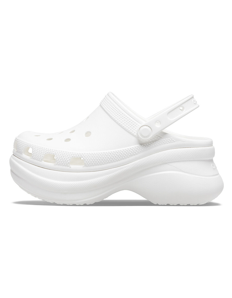 CROCS Classic Bae Womens White Clogs image number 3