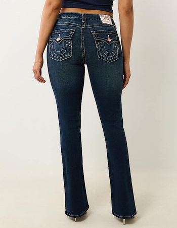 TRUE RELIGION Becca Mid Rise Big T Womens Bootcut Jeans Alternative Image