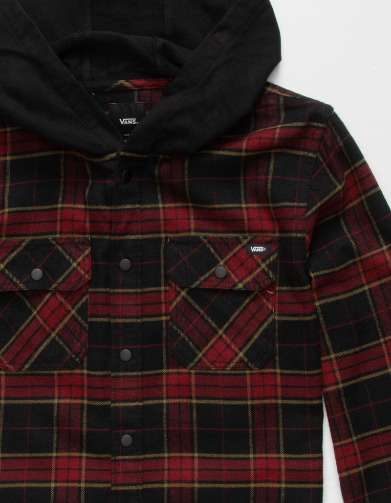VANS Parkway Boys Plaid Hooded Flannel image number 2