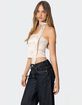 EDIKTED Strapless Two Piece Scarf Top image number 3