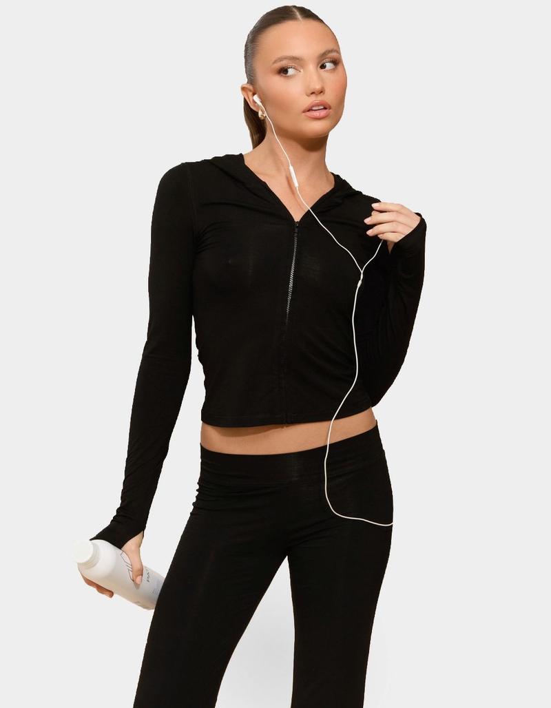 EDIKTED Callan Zip Up Hoodie image number 2