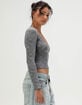 BDG Urban Outfitters Womens Textured Long Sleeve Top image number 3