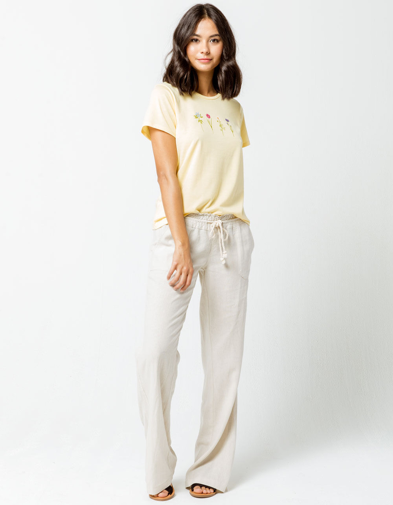 FULL TILT Flower Womens Boyfriend Tee image number 3