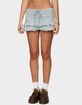 EDIKTED Avia Ruffle Striped Mini Skort image number 1