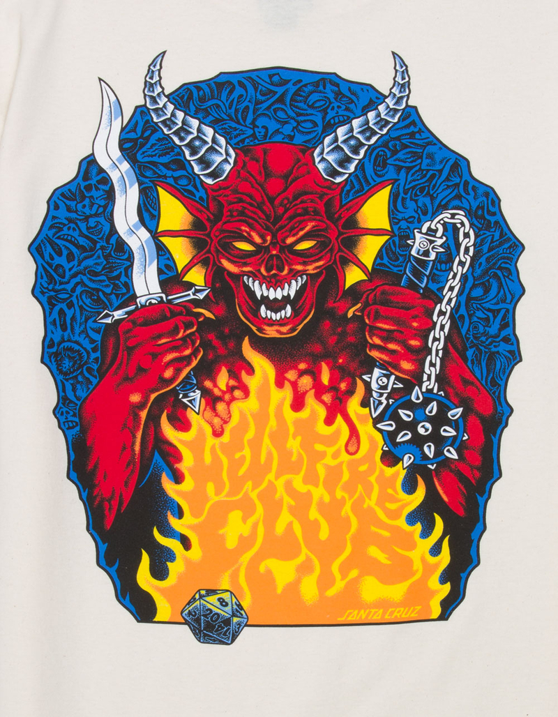 SANTA CRUZ x Stranger Things Hellfire Pit Mens Tee image number 2