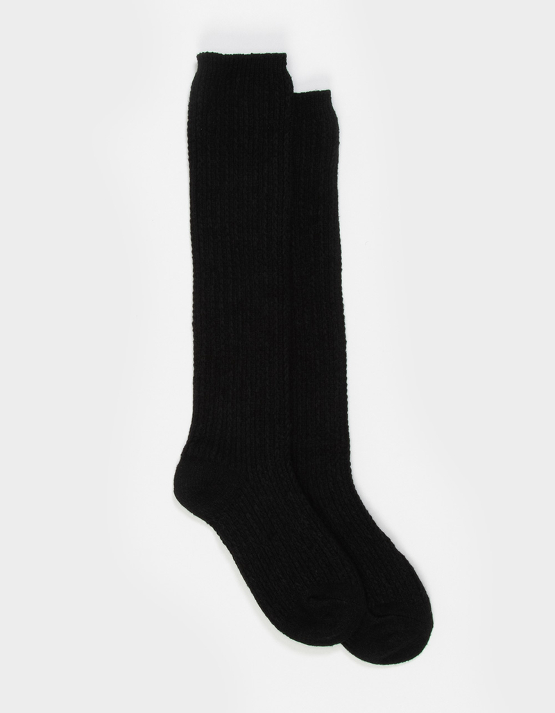 FULL TILT Ribbed Knee High Womens Socks image number 0