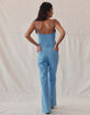 WEST OF MELROSE Womens Denim Jumpsuit image number 4