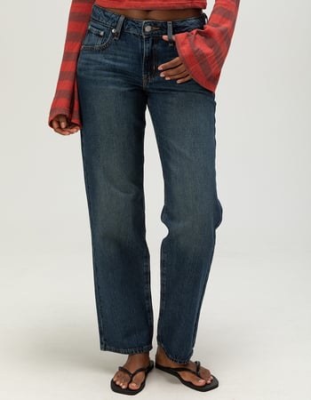 LEVI'S Womens Superlow Straight Jeans - Healing Hour Alternative Image