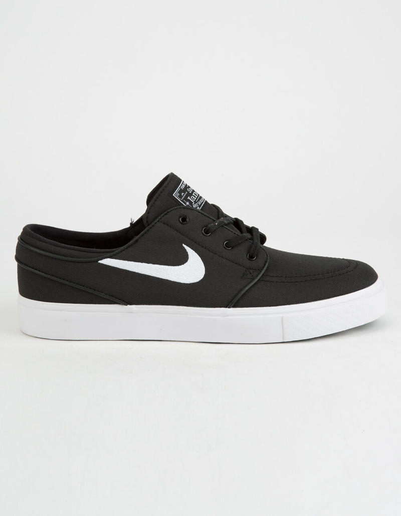NIKE SB Zoom Stefan Janoski Canvas Black & White Shoes image number 0