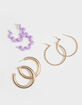 FULL TILT 3 Piece Swirl Hoop Earring Set image number 1