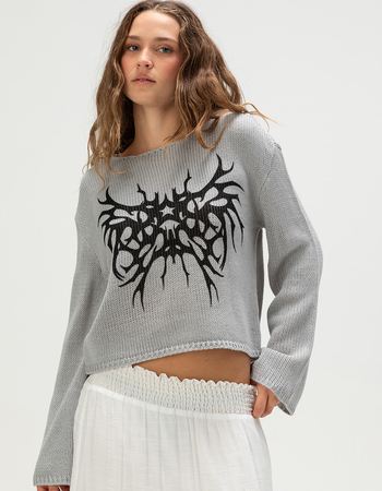 RSQ Womens Tattoo Art Sweater Alternative Image