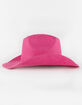 Pink Straw Womens Cowboy Hat image number 3