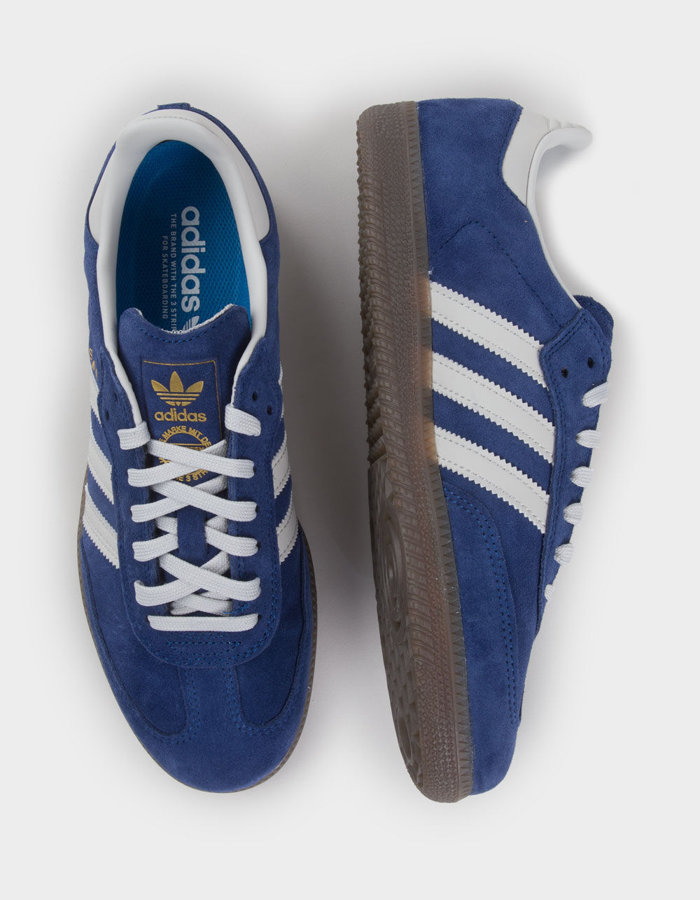 ADIDAS Samba ADV Shoes - DARK BLUE/GREY ONE/GUM | Tillys