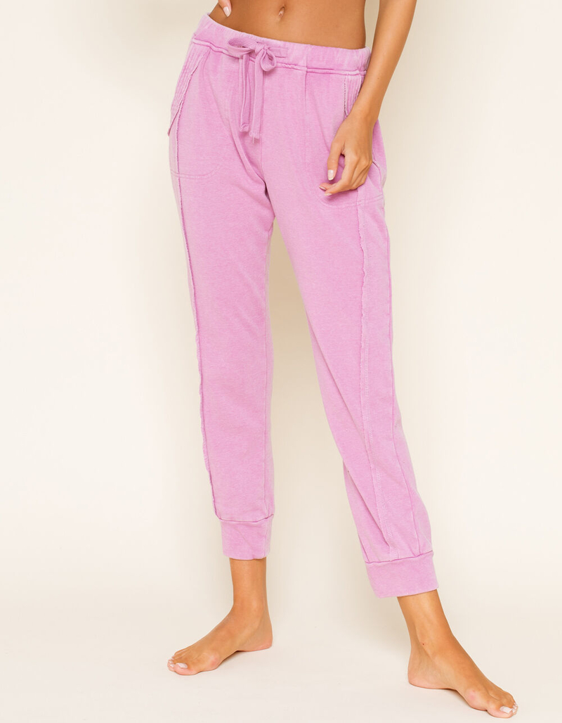 FREE PEOPLE Work It Out Womens Pink Joggers image number 2