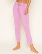 FREE PEOPLE Work It Out Womens Pink Joggers image number 3