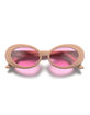 LONDON MOLE Nifty Matte Soft Pink Sunglasses image number 2