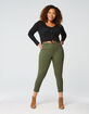 RSQ High Rise Ankle Womens Olive Skinny Jeans image number 5