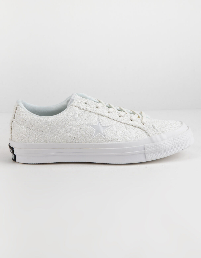 CONVERSE One Star Ox Glitter White Womens Shoes image number 0