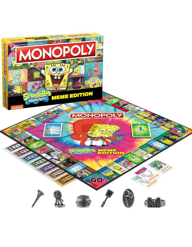 MONOPOLY&reg; SpongeBob SquarePants Meme Edition Board Game image number 1