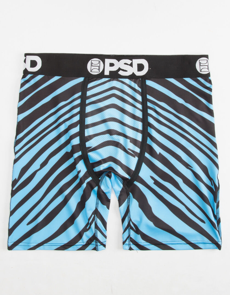 PSD Neon Zebra Mens Boxer Briefs image number 0