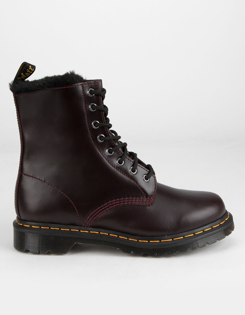 DR. MARTENS 1460 Serena Faux Fur Lined Lace Up Womens Boots image number 1
